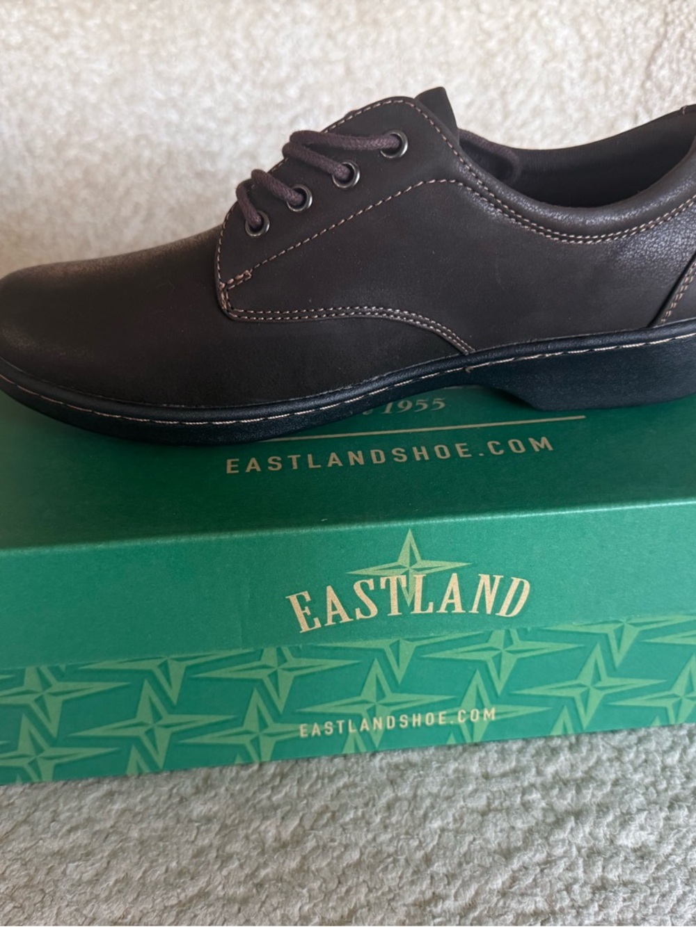 Eastland Pandora Brown Oxford Shoes Women’s Size 9 Medium Lace Up NIB - Picture 2 of 6